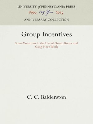 cover image of Group Incentives